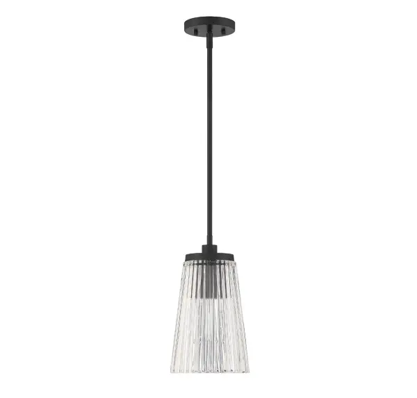 Chantilly 1-Light Pendant in Matte Black - Image 2