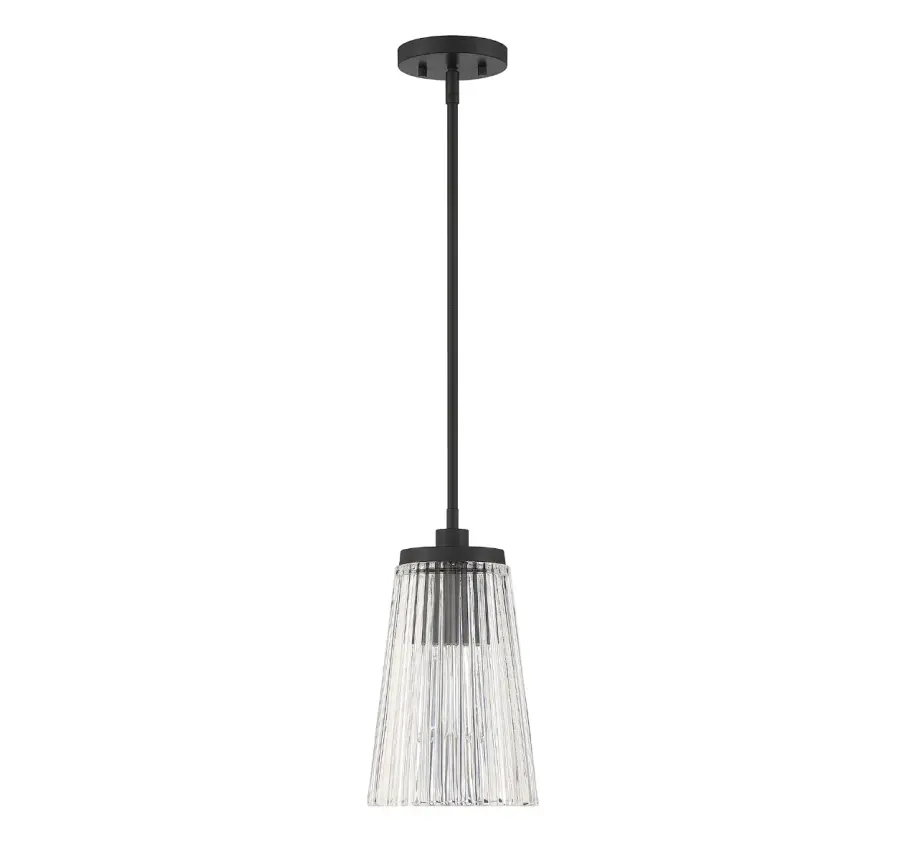 Chantilly 1-Light Pendant in Matte Black - Image 2