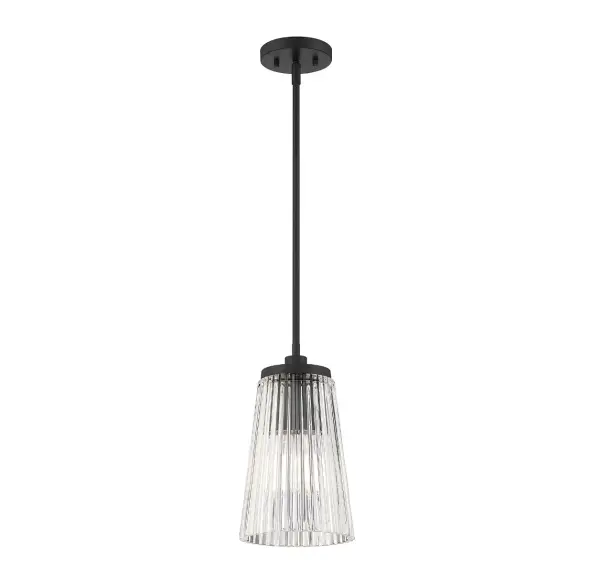 Chantilly 1-Light Pendant in Matte Black - Image 3