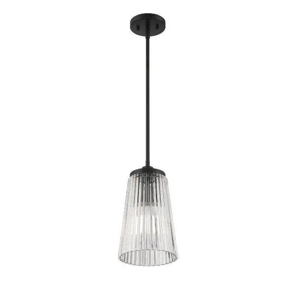Chantilly 1-Light Pendant in Matte Black - Image 4