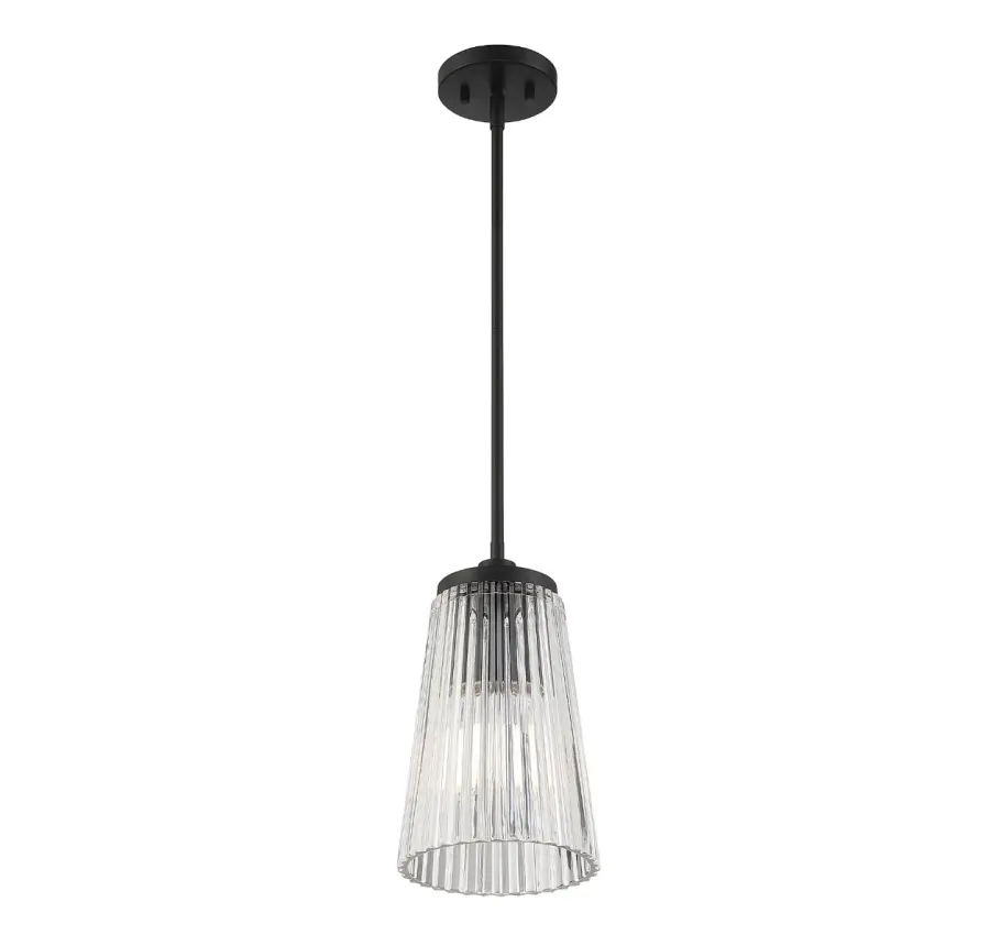 Chantilly 1-Light Pendant in Matte Black - Image 4