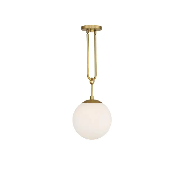 Becker 1-Light Pendant in Warm Brass - Image 1