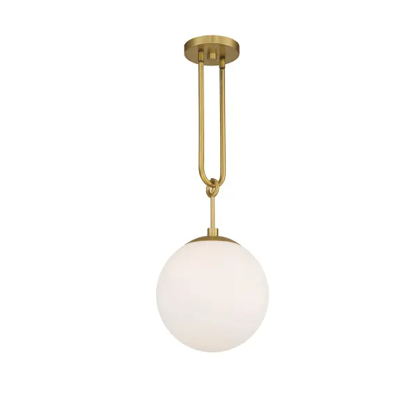 Becker 1-Light Pendant in Warm Brass - Image 3