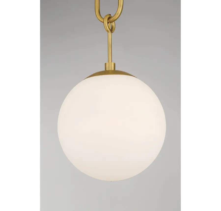 Becker 1-Light Pendant in Warm Brass - Image 6