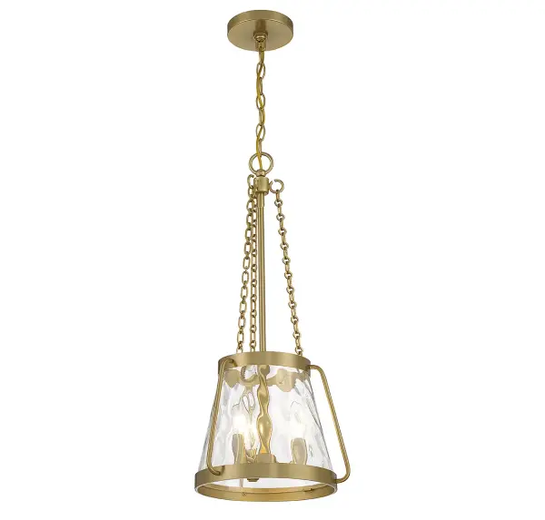 Crawford Three Light Pendant in Warm Brass - Image 5