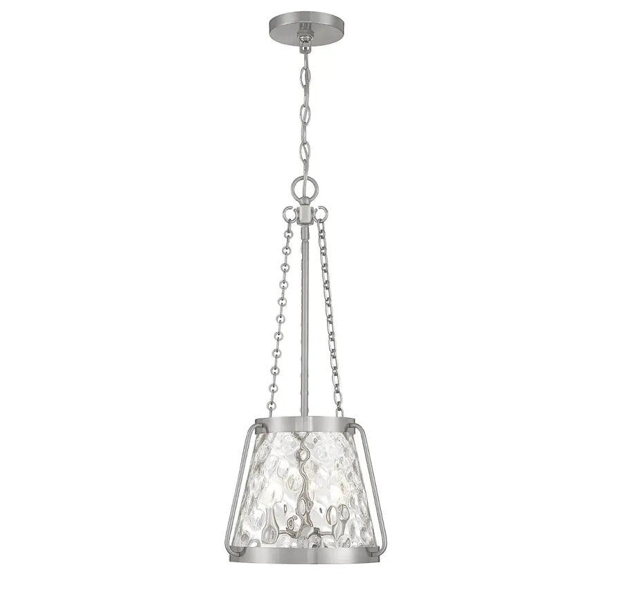 Crawford 3-Light Pendant in Satin Nickel - Image 1