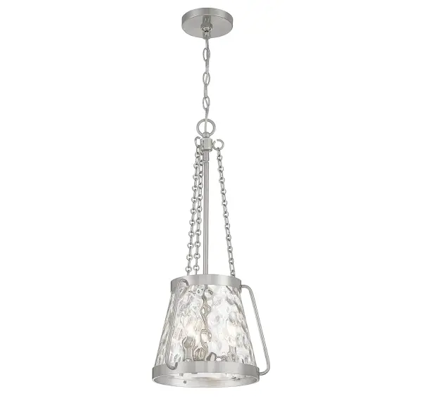 Crawford 3-Light Pendant in Satin Nickel - Image 5