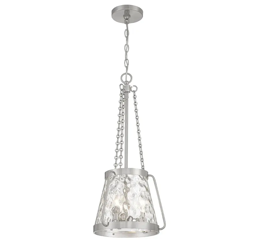 Crawford 3-Light Pendant in Satin Nickel - Image 5