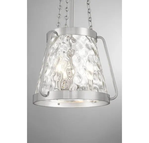 Crawford 3-Light Pendant in Satin Nickel - Image 6