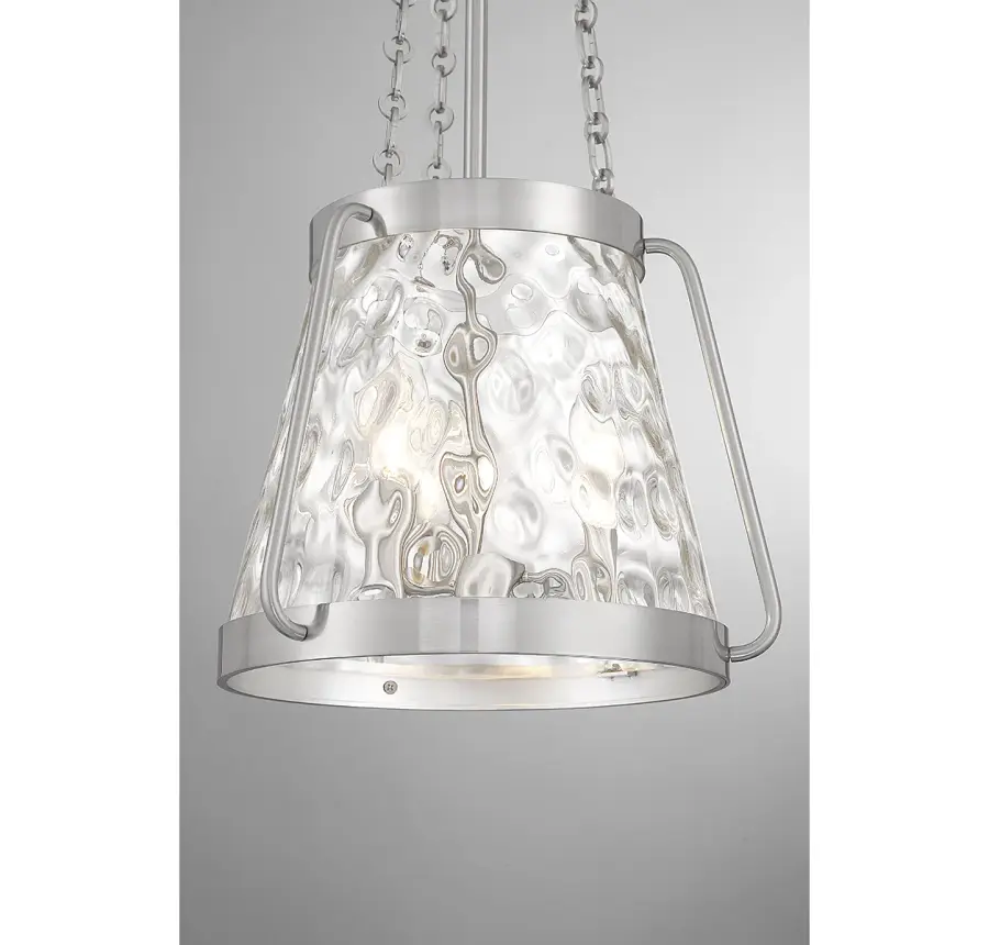 Crawford 3-Light Pendant in Satin Nickel - Image 6