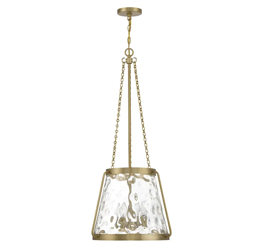 Crawford Four Light Pendant in Warm Brass - Image 2