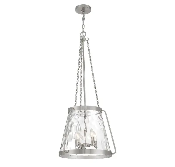 Crawford 4-Light Pendant in Satin Nickel - Image 5