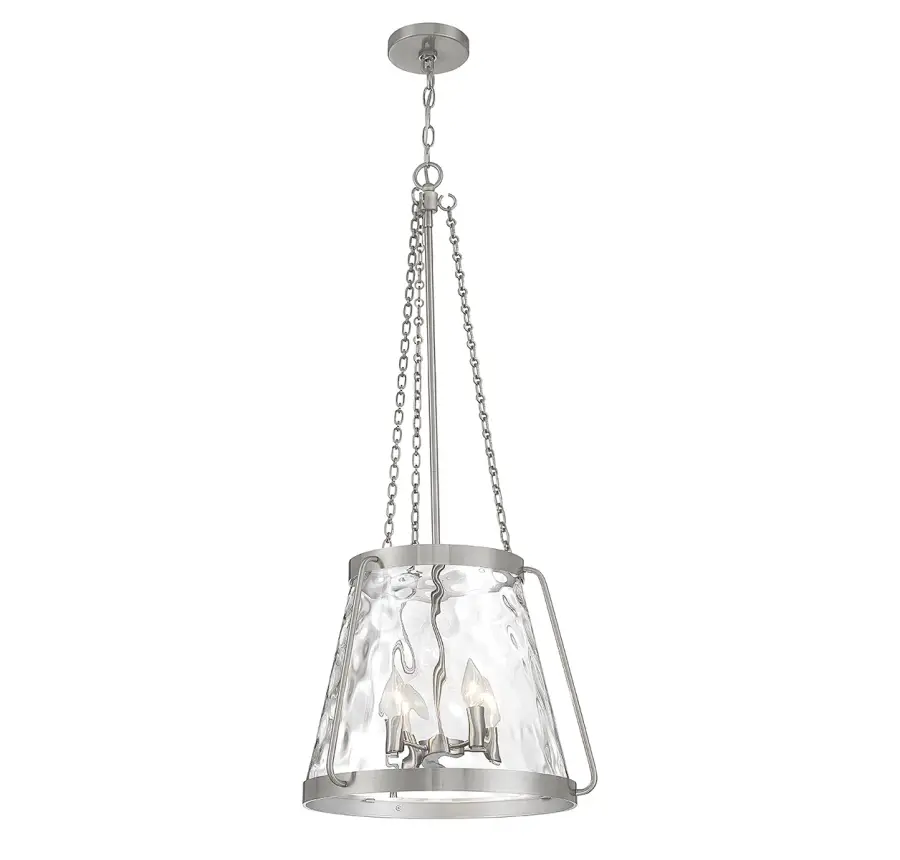 Crawford 4-Light Pendant in Satin Nickel - Image 5