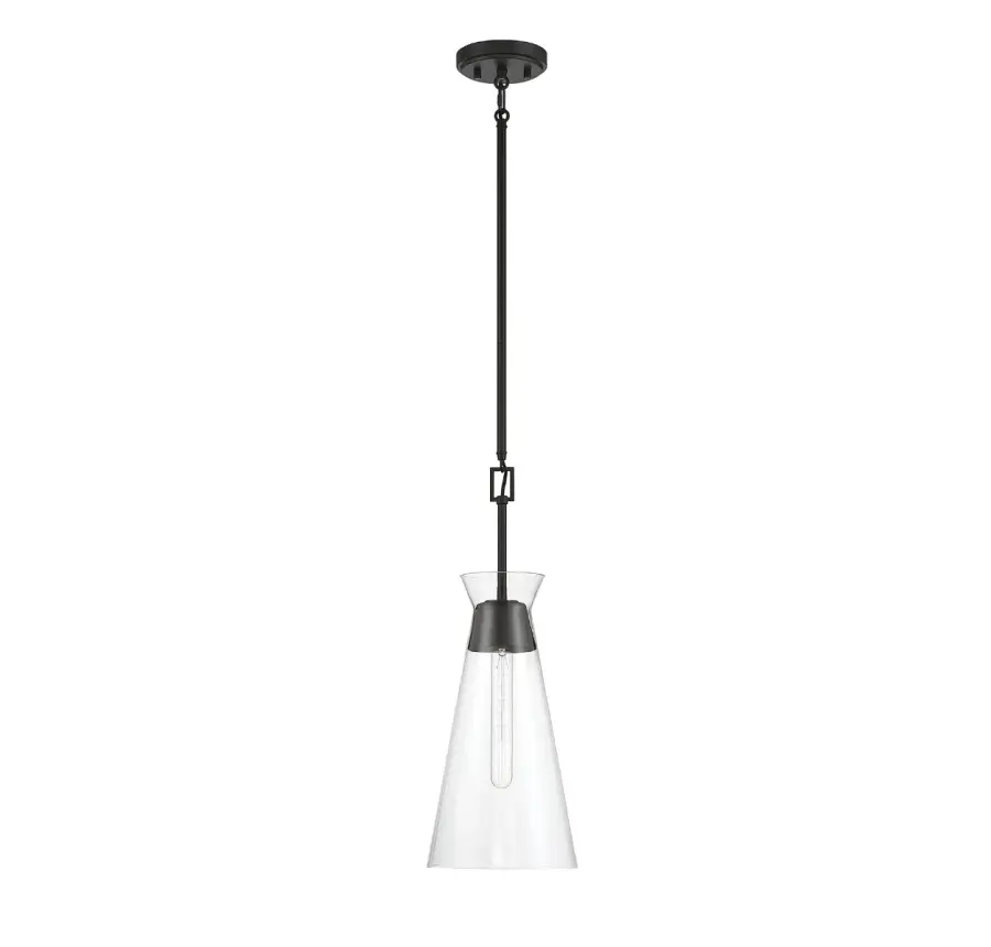 Lakewood 1-Light Pendant in Matte Black - Image 2