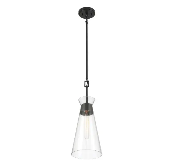 Lakewood 1-Light Pendant in Matte Black - Image 4