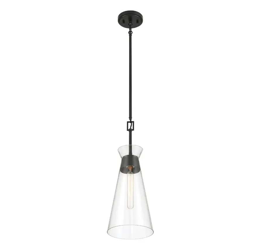 Lakewood 1-Light Pendant in Matte Black - Image 4