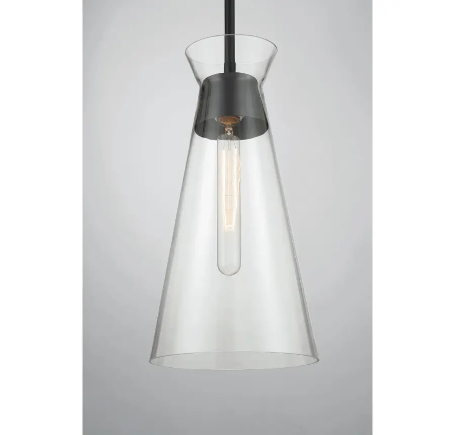 Lakewood 1-Light Pendant in Matte Black - Image 5