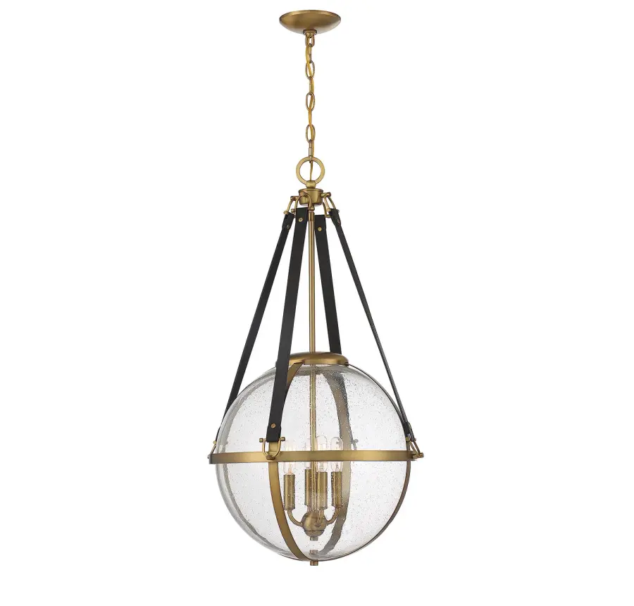 Bozeman Four Light Pendant in Warm Brass - Image 1