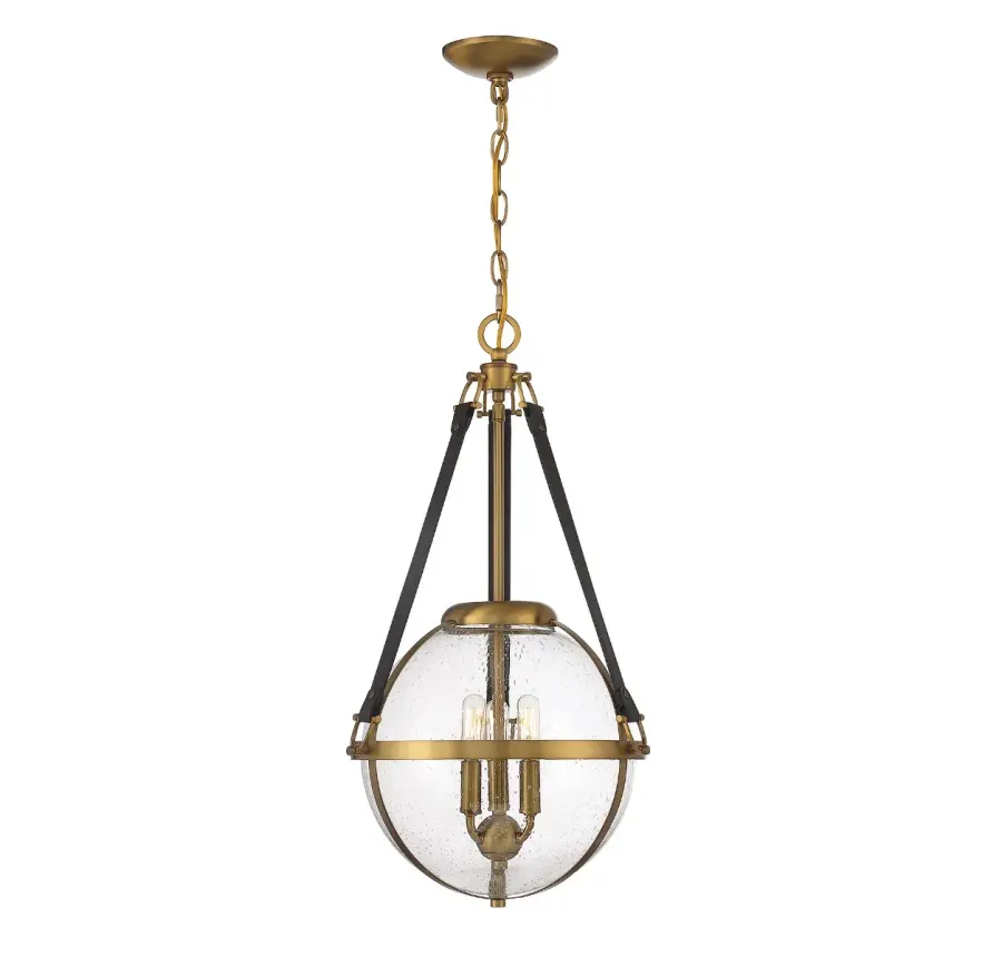 Bozeman 3-Light Pendant in Warm Brass - Image 1