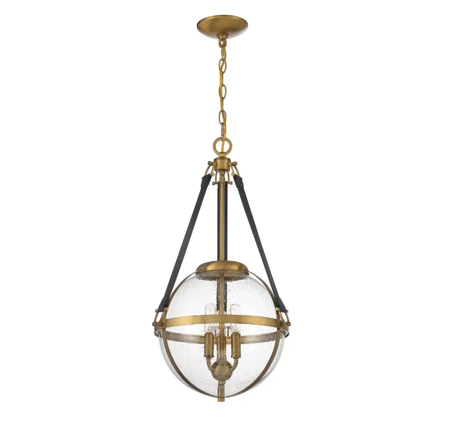 Bozeman 3-Light Pendant in Warm Brass - Image 3