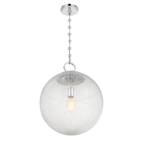 Cabot One Light Pendant in Chrome - Image 4