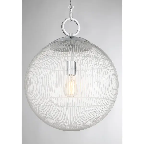 Cabot One Light Pendant in Chrome - Image 6