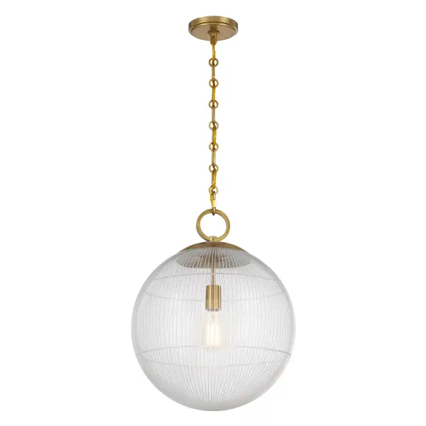 Cabot One Light Pendant in Warm Brass - Image 3