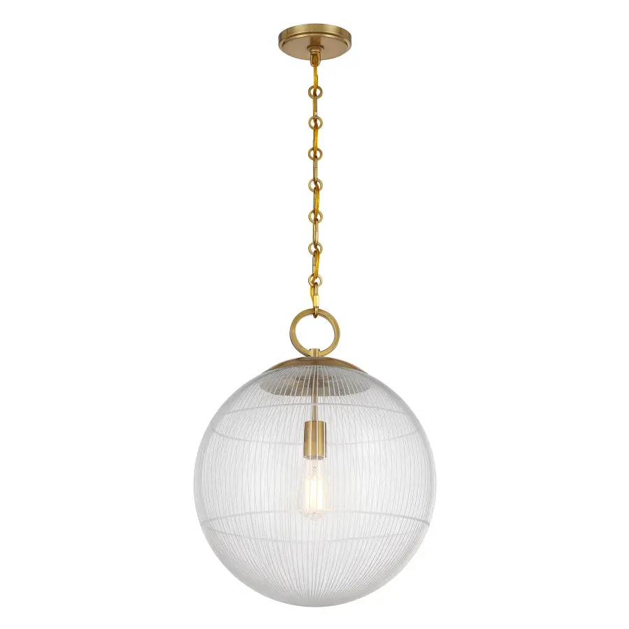 Cabot One Light Pendant in Warm Brass - Image 3