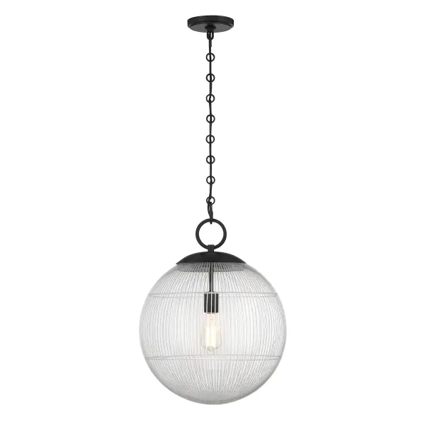 Cabot 1-Light Pendant in Matte Black