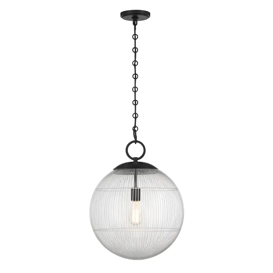 Cabot 1-Light Pendant in Matte Black - Image 1