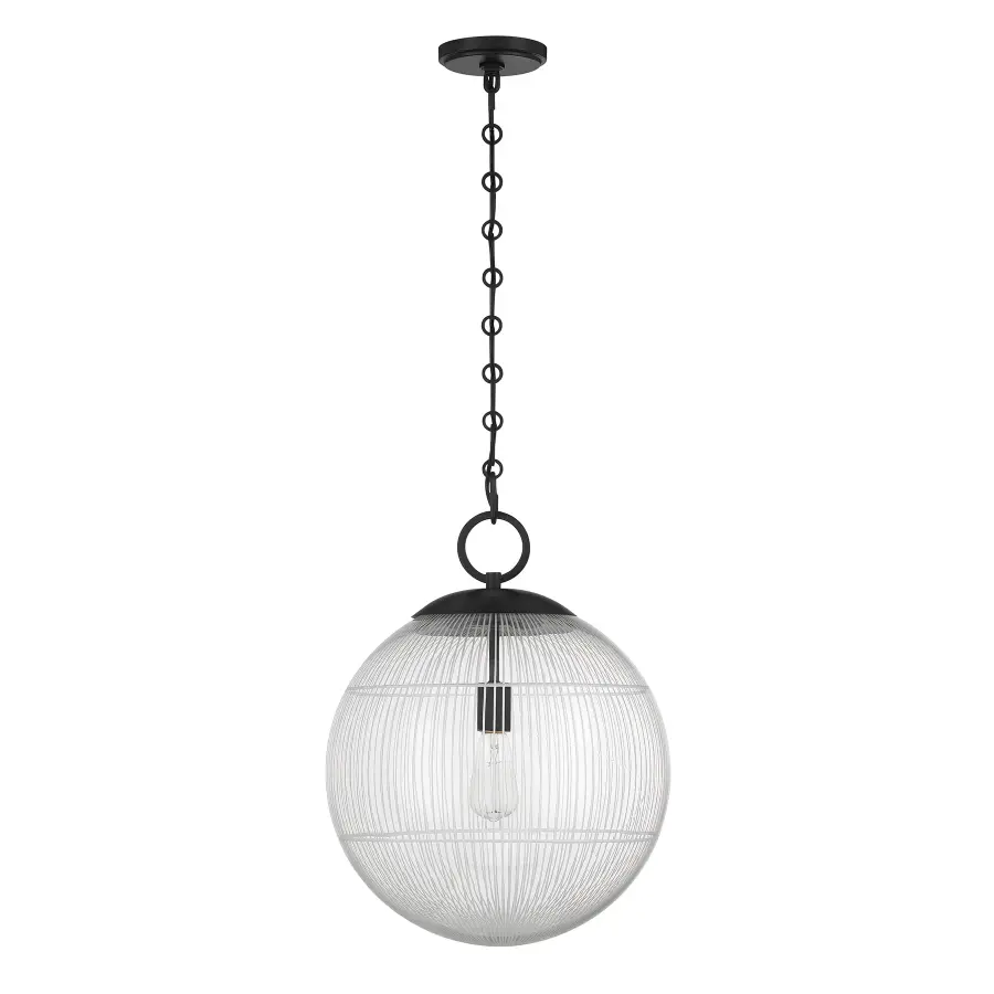 Cabot 1-Light Pendant in Matte Black - Image 2