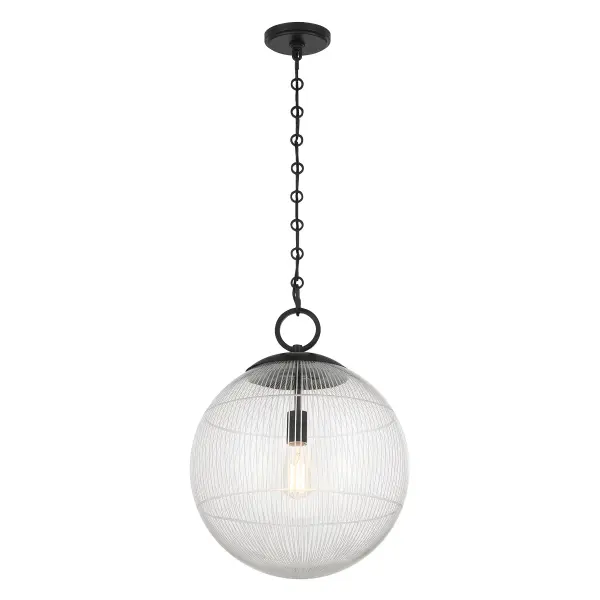 Cabot 1-Light Pendant in Matte Black - Image 3