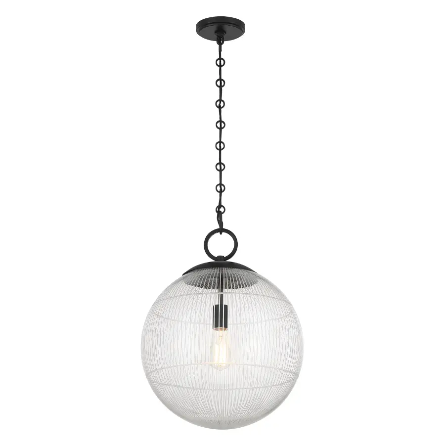 Cabot 1-Light Pendant in Matte Black - Image 3