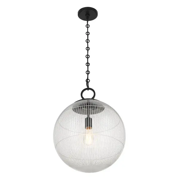 Cabot 1-Light Pendant in Matte Black - Image 4