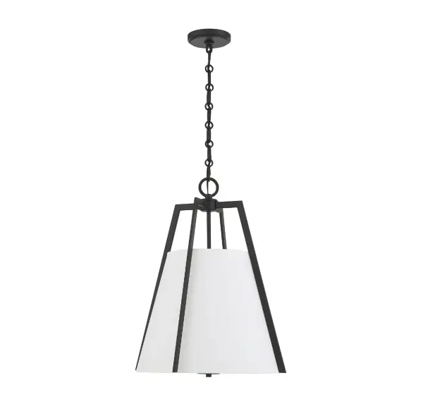 Mansfield 3-Light Pendant in Matte Black - alternate view