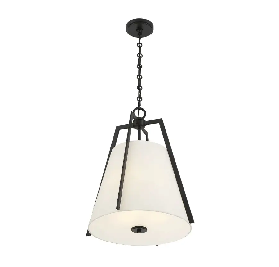 Mansfield 3-Light Pendant in Matte Black - Image 4