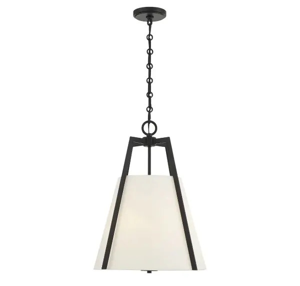 Mansfield 3-Light Pendant in Matte Black - Image 5