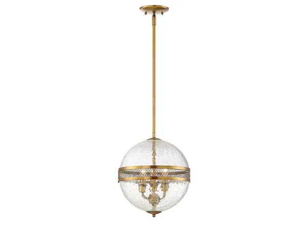 Stirling 3-Light Pendant in Warm Brass - Image 3