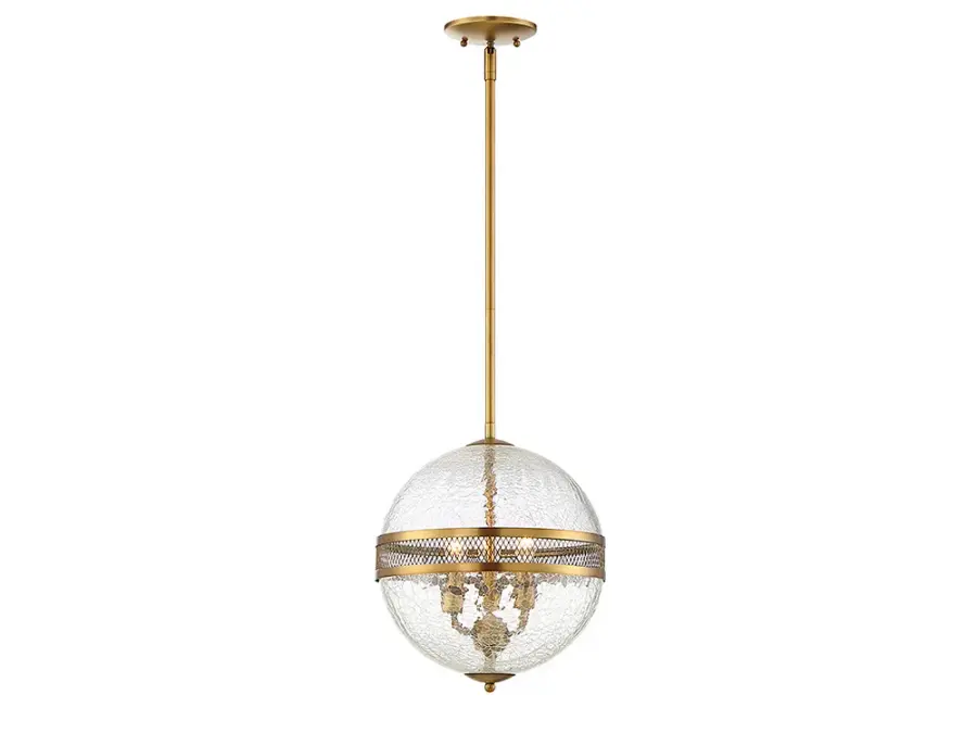 Stirling 3-Light Pendant in Warm Brass - Image 3