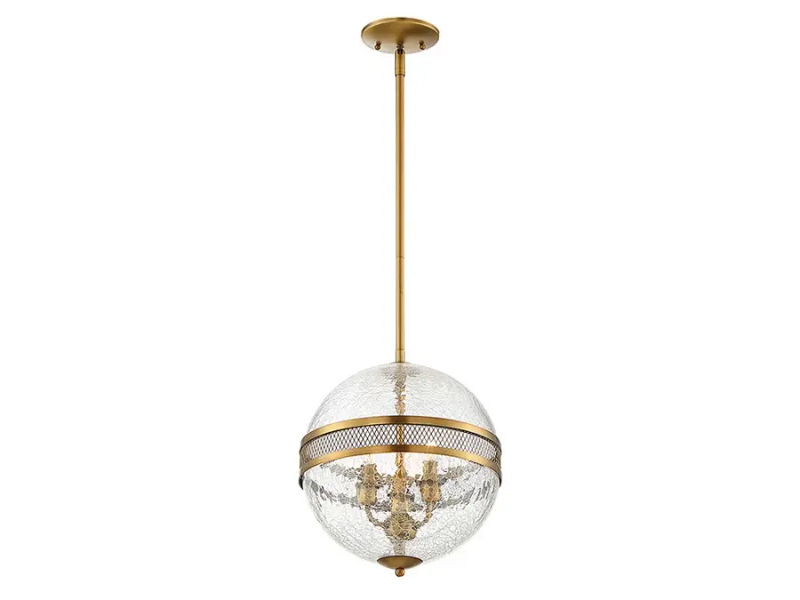 Stirling 3-Light Pendant in Warm Brass - Image 4