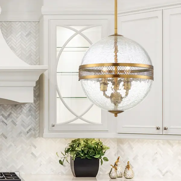 Stirling 3-Light Pendant in Warm Brass - Image 6