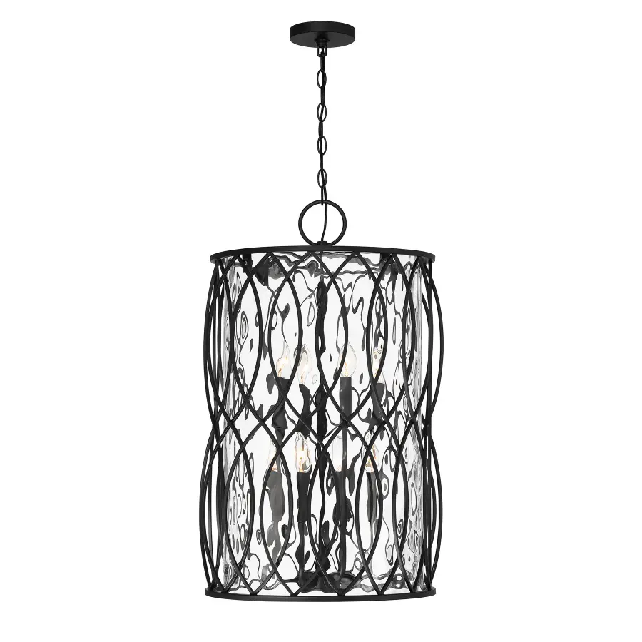 Snowden 8-Light Pendant in Matte Black - Image 1