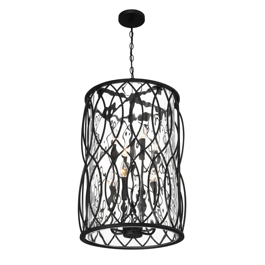 Snowden 8-Light Pendant in Matte Black - Image 4