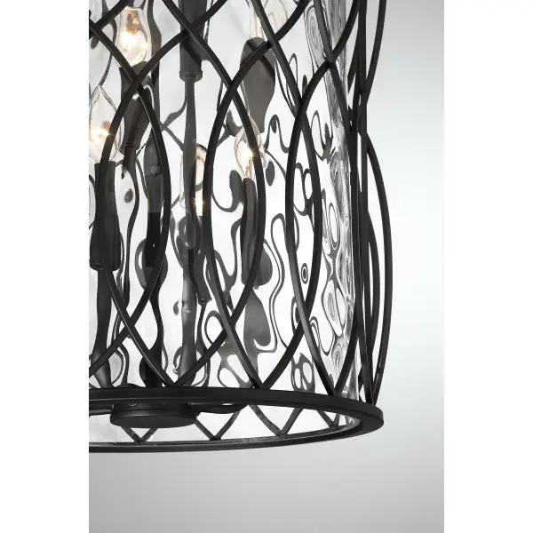 Snowden 8-Light Pendant in Matte Black - Image 5