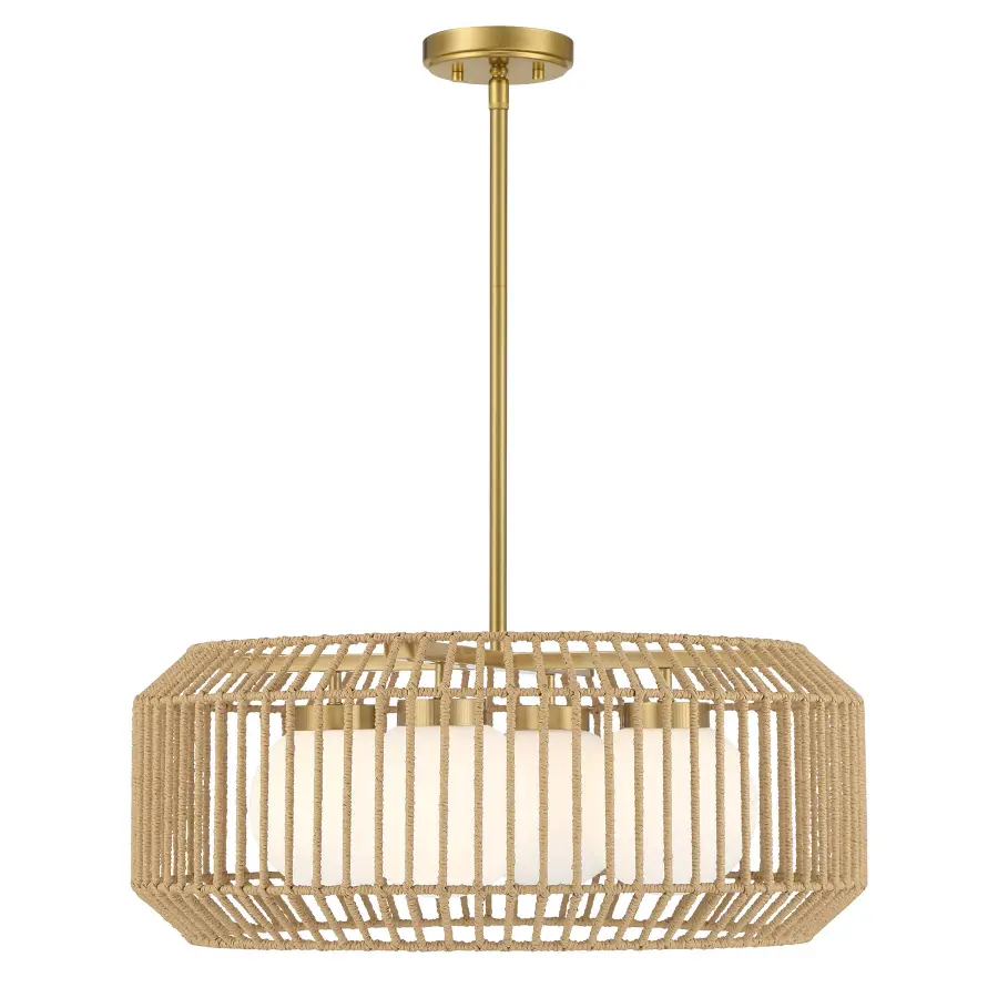 Pastis 4-Light Pendant in Warm Brass - Image 1