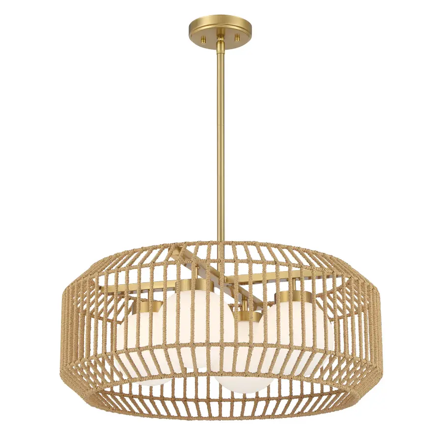 Pastis 4-Light Pendant in Warm Brass - Image 3
