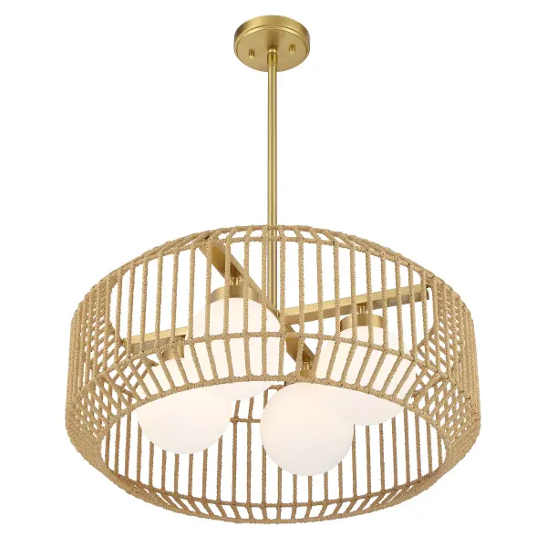 Pastis 4-Light Pendant in Warm Brass - Image 4