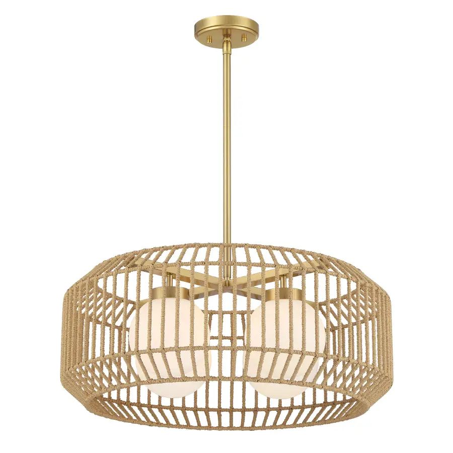 Pastis 4-Light Pendant in Warm Brass - Image 5