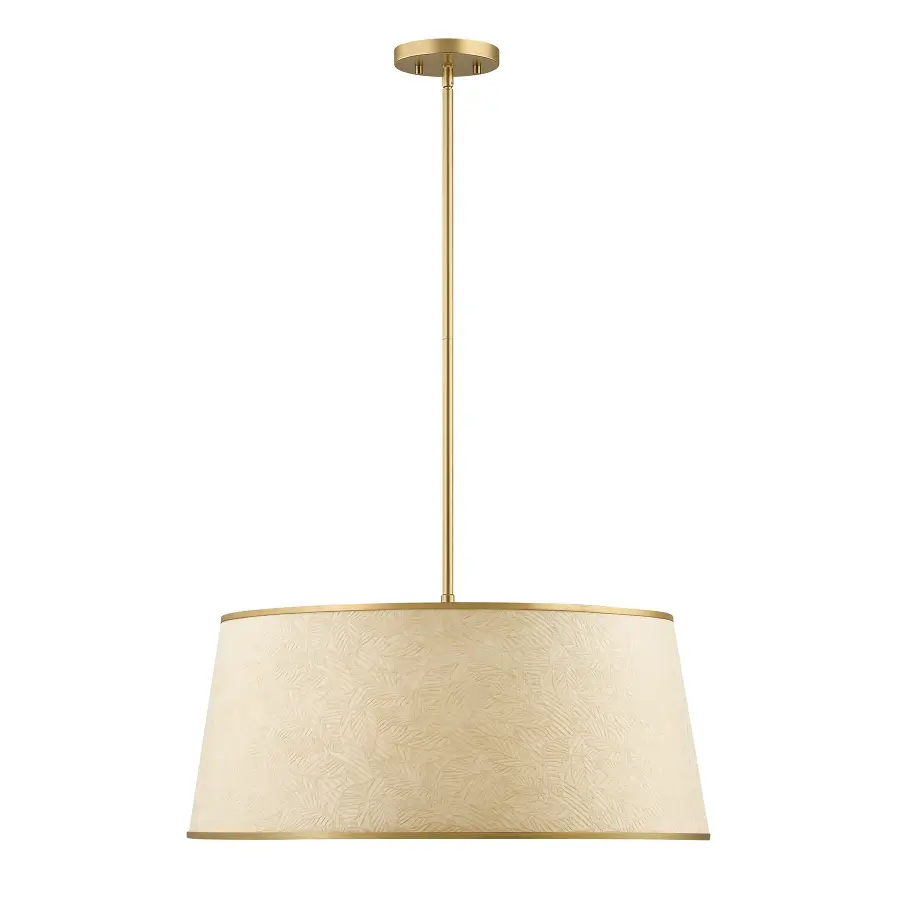 Sombra 6-Light Pendant in Spun Gold by Breegan Jane - Image 1