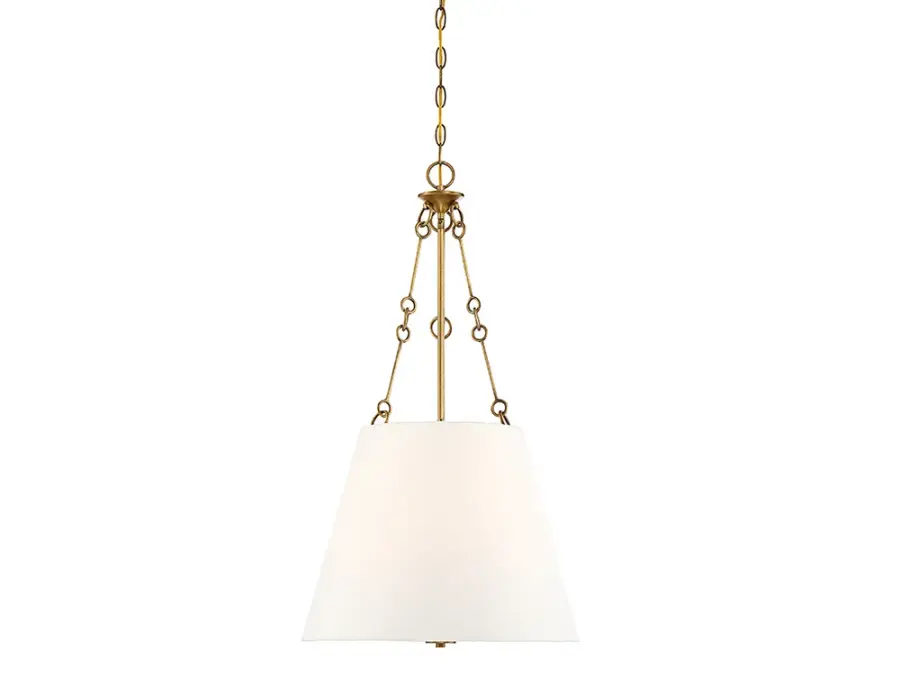 Austin Four Light Pendant in Warm Brass - Image 1